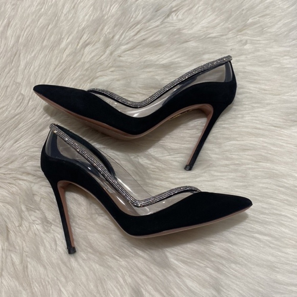 Aquazzura Tres Mondaine 105 suede pumps size 38EU‎ - Picture 5 of 15